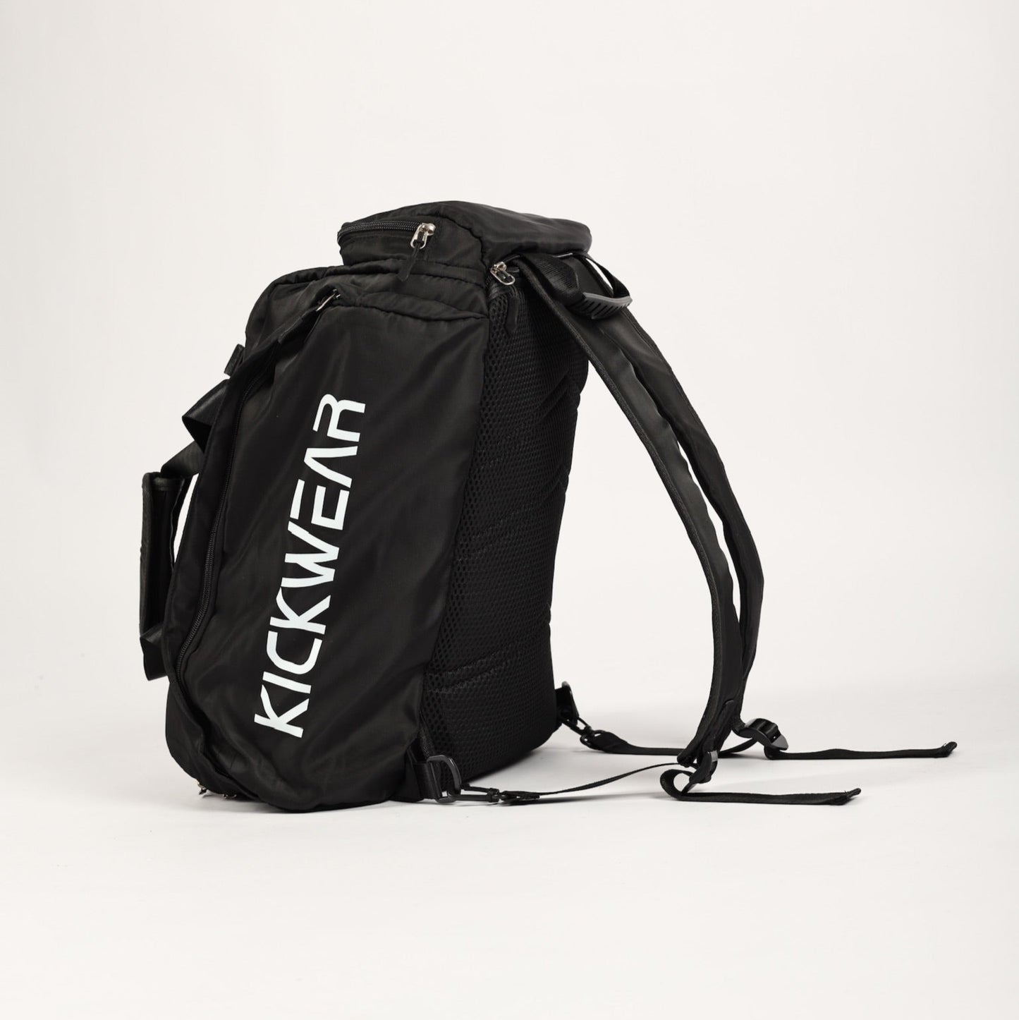Black Kickwear Convertible Large Duffel Backpack Removable Straps