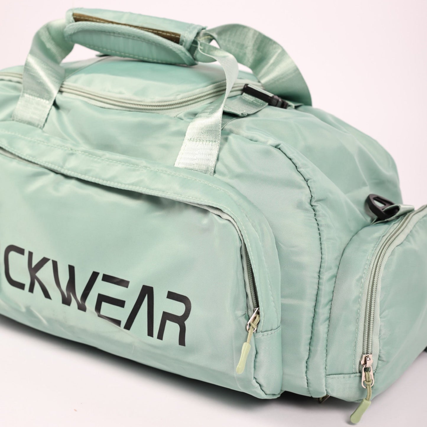 Mint Green Kickwear Convertible Large Duffel Backpack Removable Straps