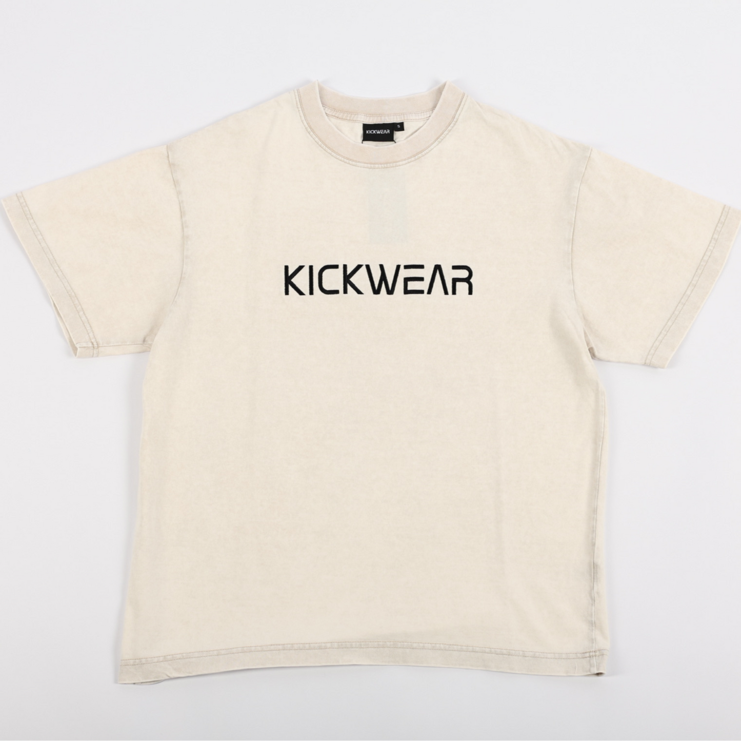 Stone Off White Acid Wash Oversized Offside Classic Tshirt Half Sleeves large kickwear logo drop shoulder