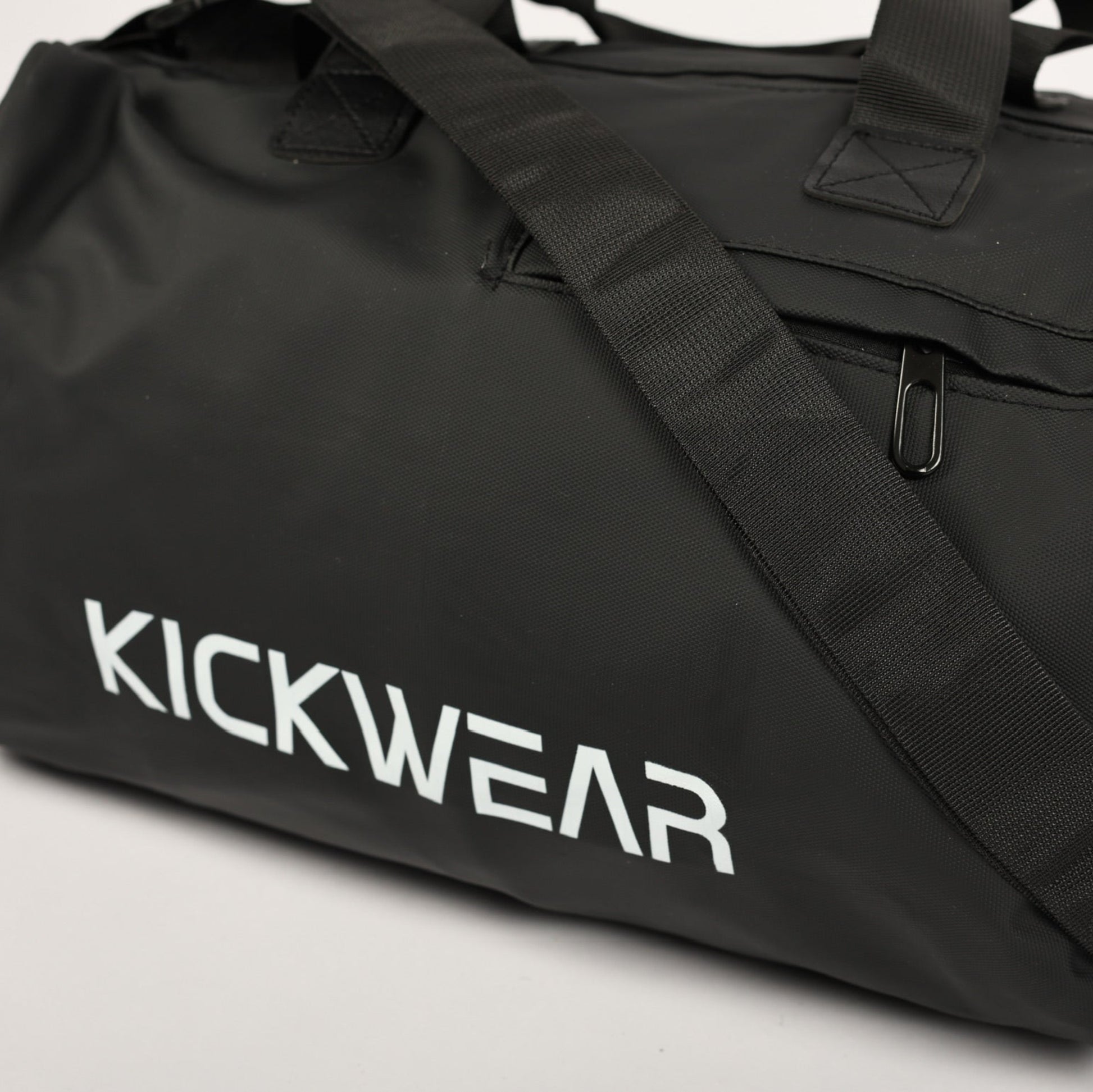 Small Black Kickwear Carry Duffel Pocket Detail