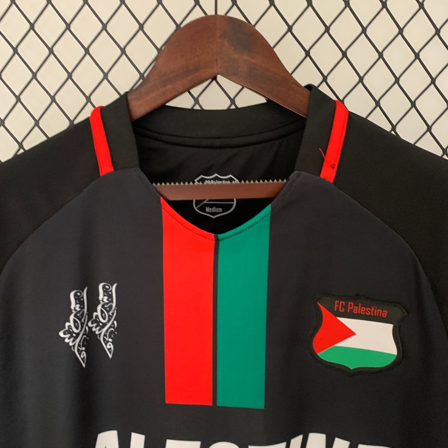 Black Palestine FC Jersey Badge and Map Details