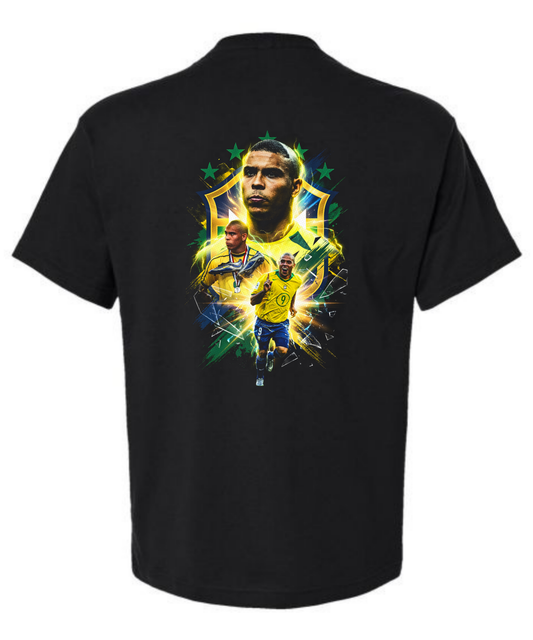 Brazil x Ronaldo Nazário (R9) World Cup Graphic T-Shirt